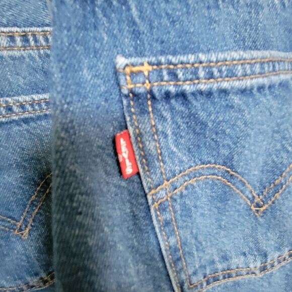 Levis Denim Jeans Overalls Cropped REVOLVE medium M Like New - Picture 8 of 11